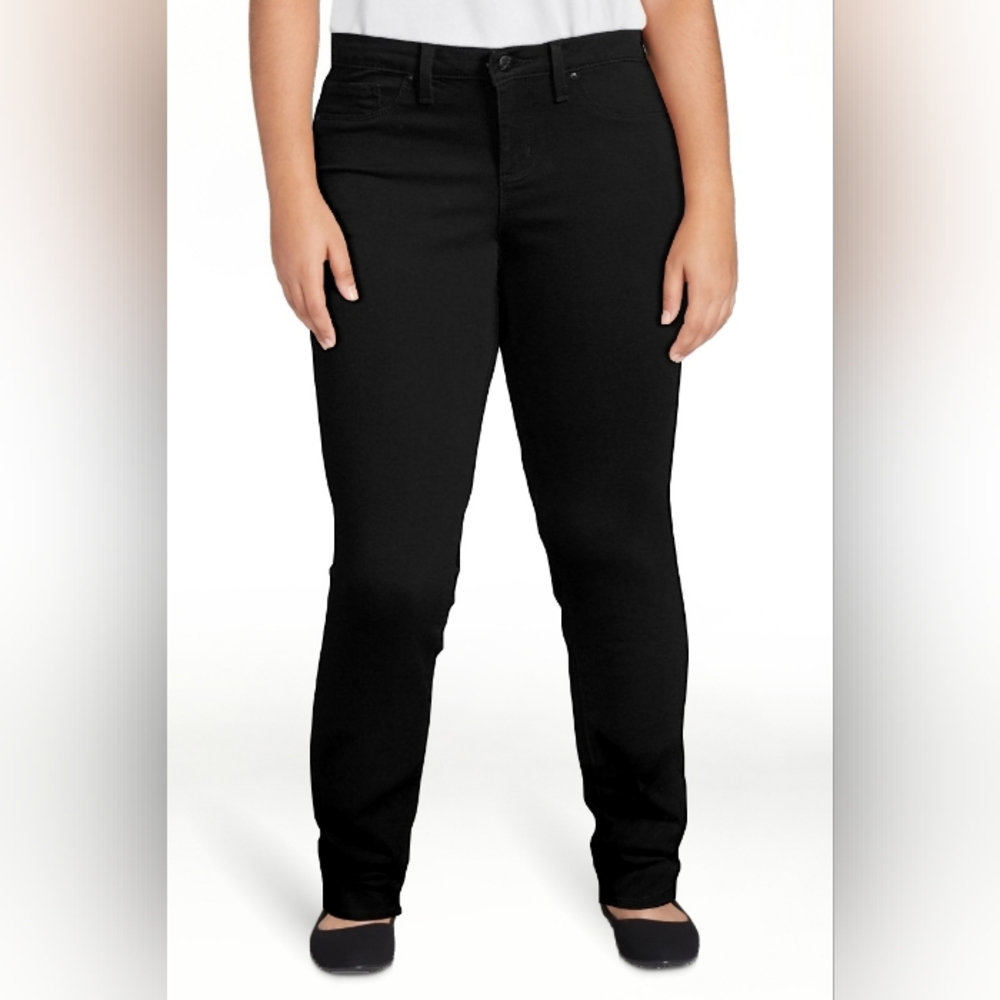 Jessica Simpson Women's High Rise Skinny Jeans Size 14/32 Inseam 30" Black - Picture 2 of 6